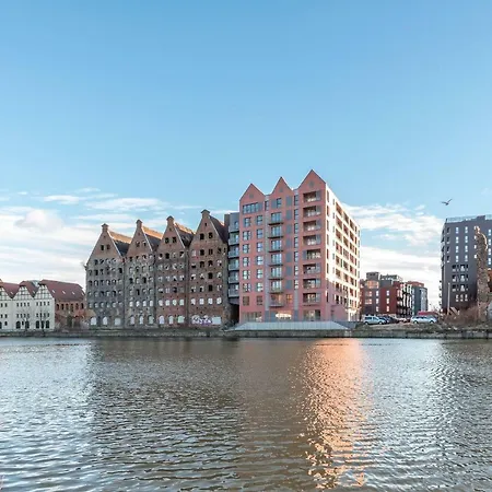 Waterlane Island - Riverview Pool, Spa, Gym & Parking By Downtown Apartments Gdaňsk Exteriér fotografie