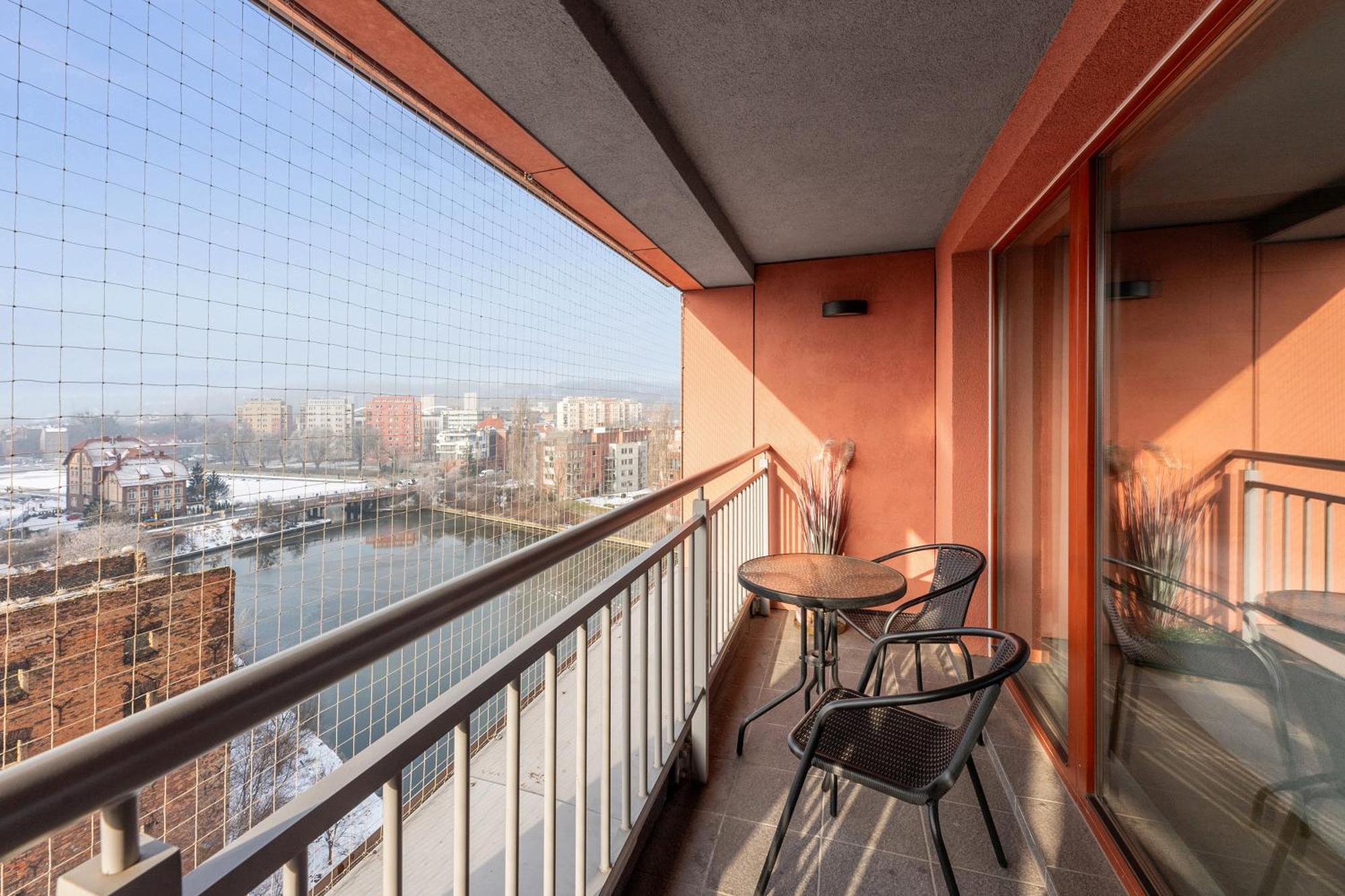 Apartmán Waterlane Island - Riverview Pool, Spa, Gym & Parking By Downtown Gdaňsk