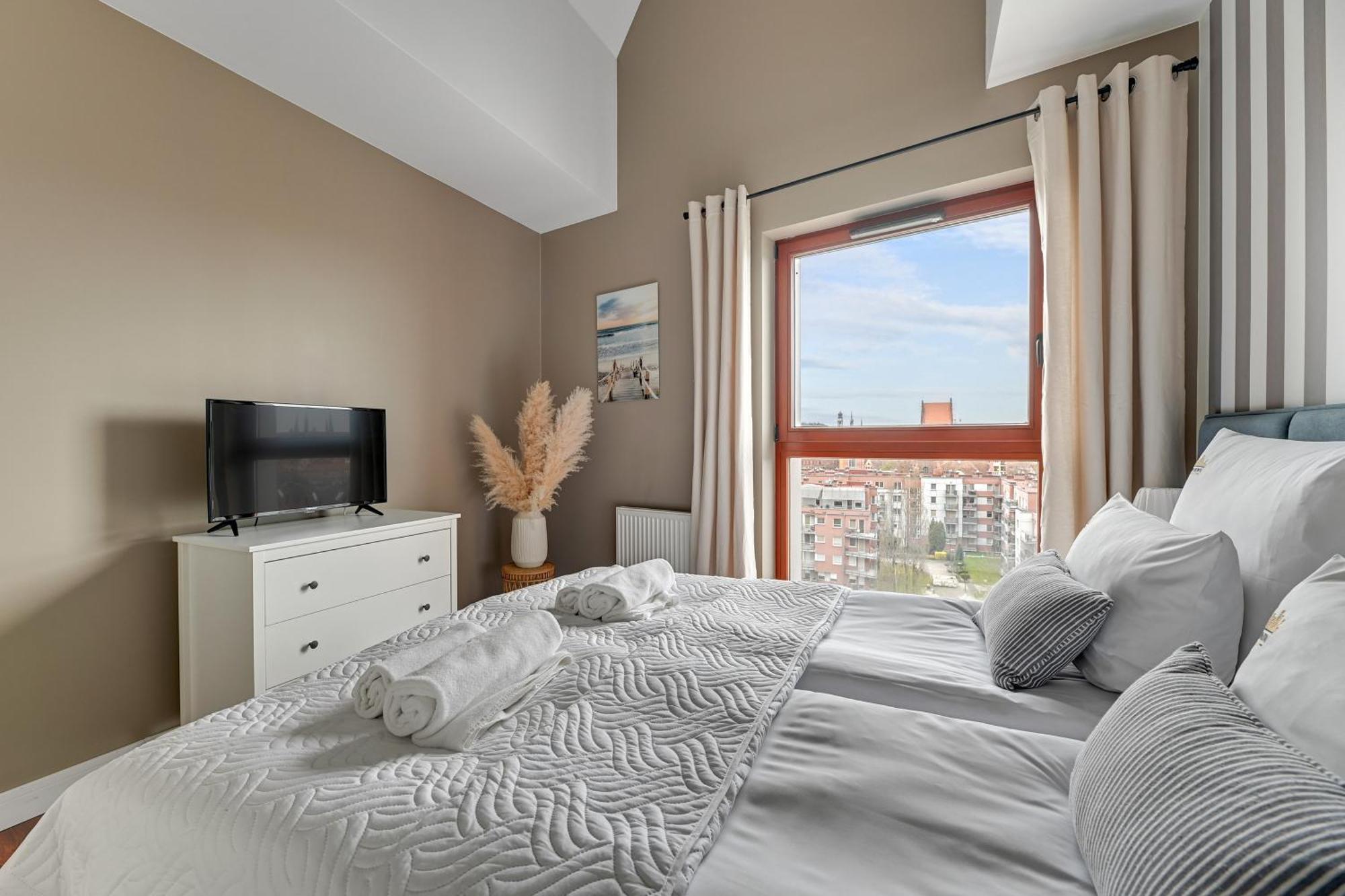 Apartmán Waterlane Island - Riverview Pool, Spa, Gym & Parking By Downtown Gdaňsk